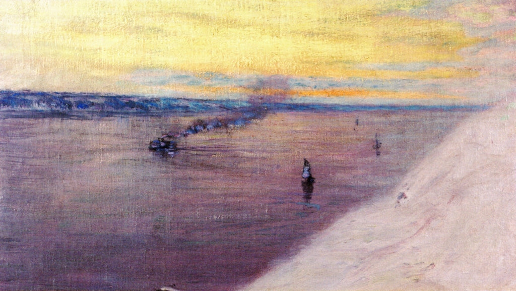 The St. Lawrence from the Citadel, Quebec, vintage artwork by Lowell Birge Harrison, 12x8" (A4) Poster
