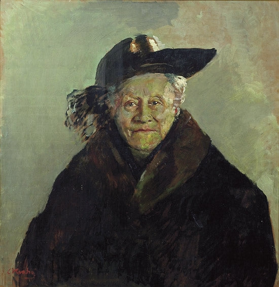 Portrait of Barbra Ihlen Larssen by Christian Krohg,A3(16x12")Poster