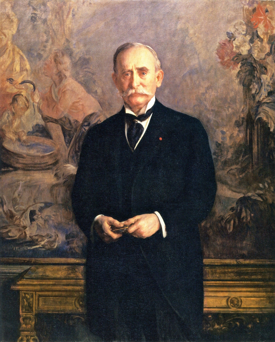Edward Tuck, vintage artwork by Joseph Rodefer DeCamp, 12x8" (A4) Poster