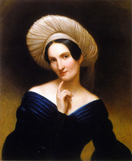 Portrait of a Lady (Harriet Cany Peale), vintage artwork by Rembrandt Peale, 12x8" (A4) Poster