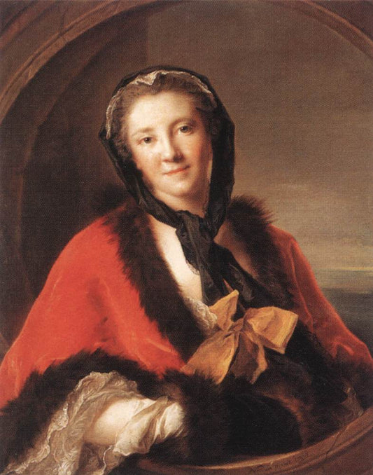 Comtesse Tessin, vintage artwork by Jean-Marc Nattier, 12x8" (A4) Poster