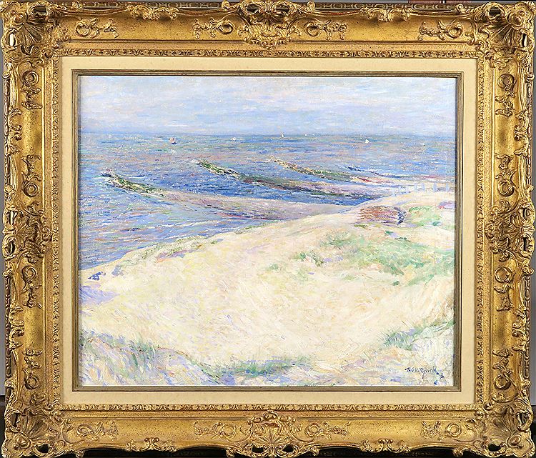 Dune at Brise-lame, vintage artwork by Theo van Rysselberghe, 12x8" (A4) Poster