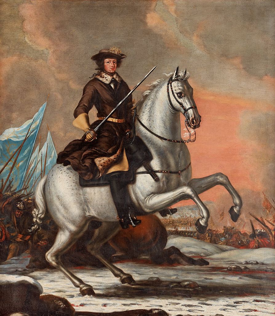 Charles XI of Sweden, vintage artwork by David Klocker Ehrenstrahl, 12x8" (A4) Poster