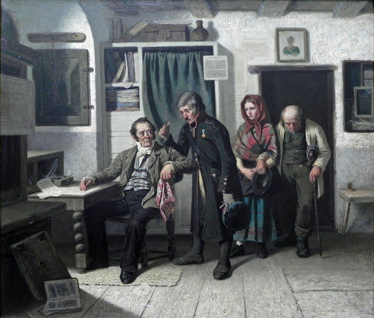 Arrest Order, vintage artwork by Carl d'Unker, 12x8" (A4) Poster