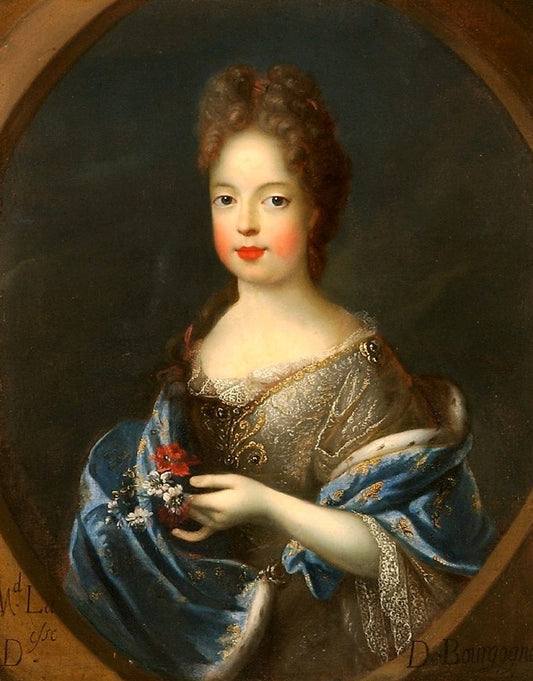 Princess Marie Adelaïde of Savoy following her marriage, vintage artwork by Pierre Gobert, 12x8" (A4) Poster
