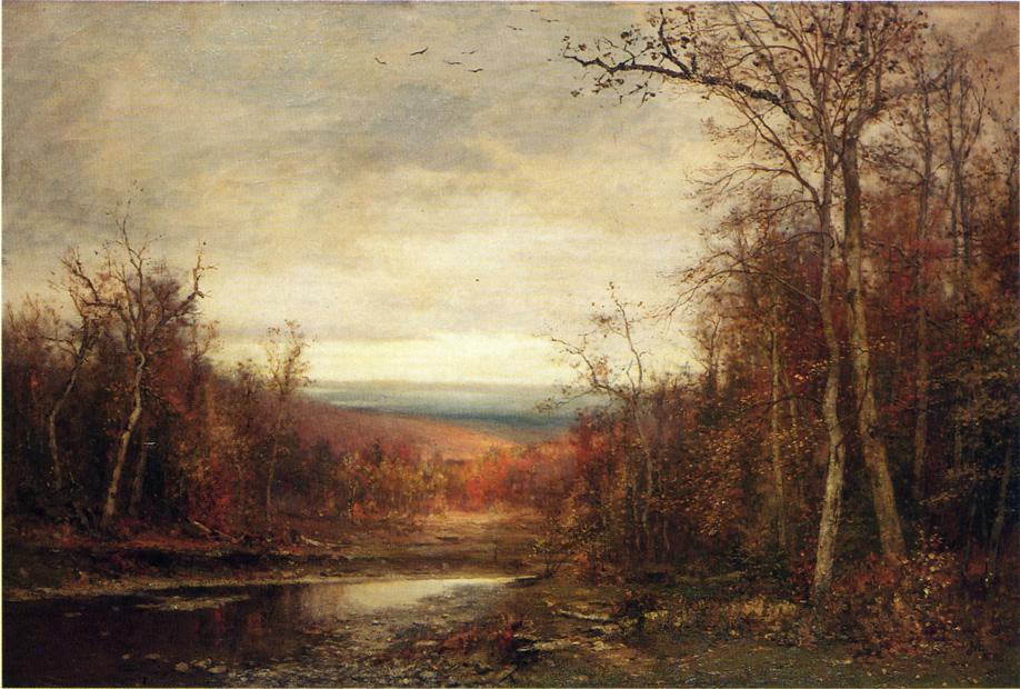 Clearing Skies, vintage artwork by Jervis McEntee, 12x8" (A4) Poster