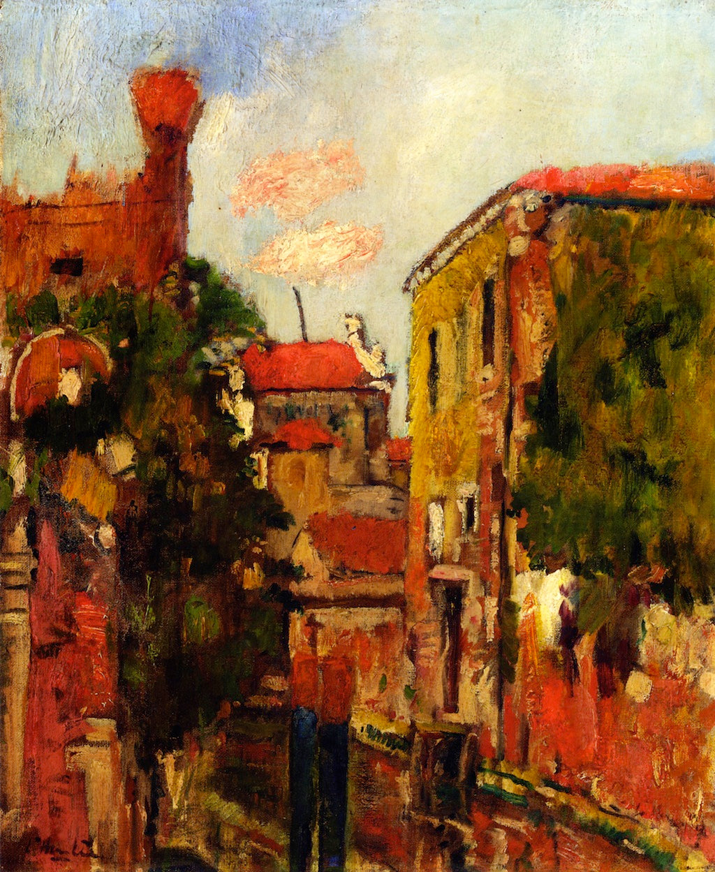 The Old Arsenal in Venice by George Leslie Hunter,16x12(A3) Poster