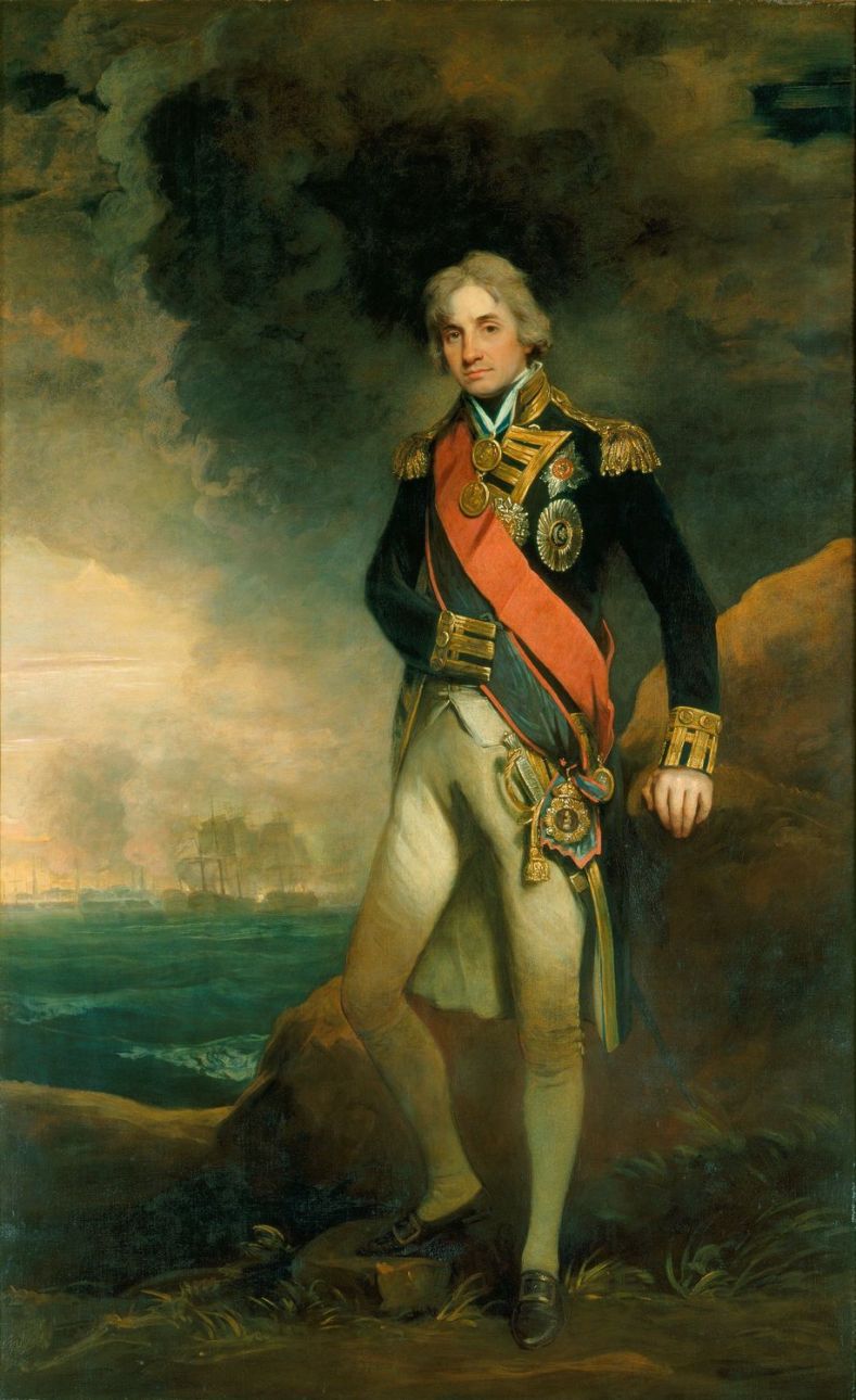 Horatio, First Viscount Nelson (1758-1805), vintage artwork by John Hoppner, 12x8" (A4) Poster