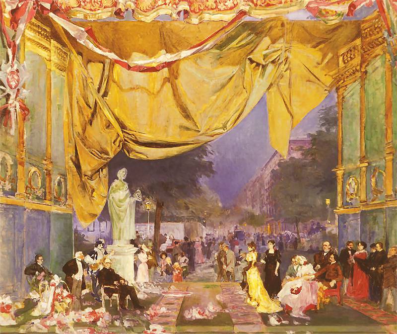 Design for the Municipal Theater in Krakow by Jozef Mehoffer,A3(16x12")Poster