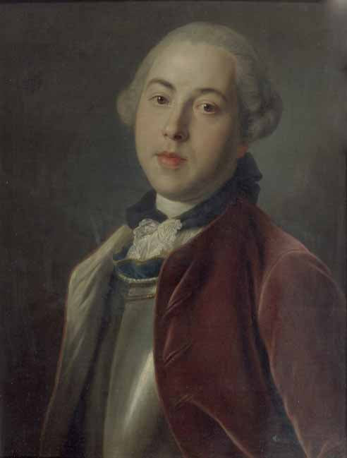 Alexander Mikhaylovich Golitsyn, vintage artwork by Pietro Antonio Rotari, 12x8" (A4) Poster