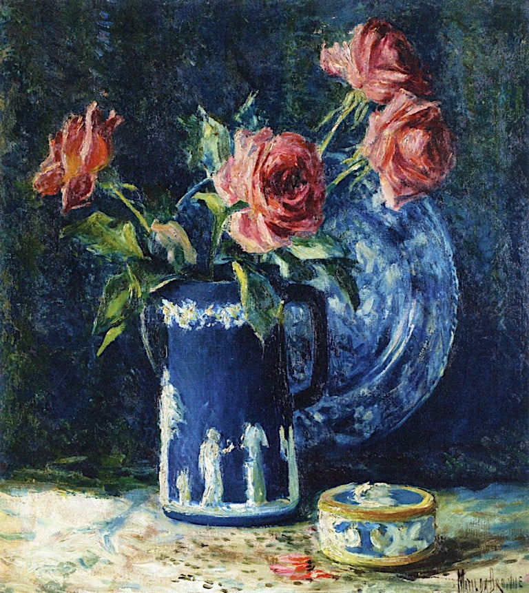 Staffordshire and Roses by Matilda Browne,A3(16x12")Poster