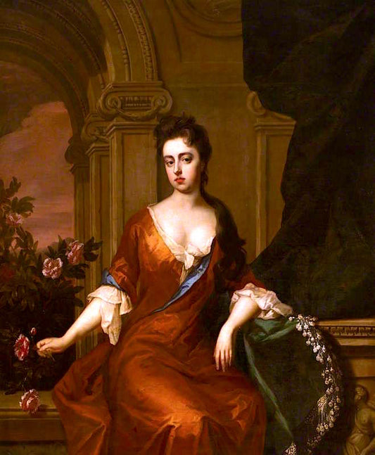 Lady Mary Somerset, Duchess of Ormond, vintage artwork by Michael Dahl, 12x8" (A4) Poster