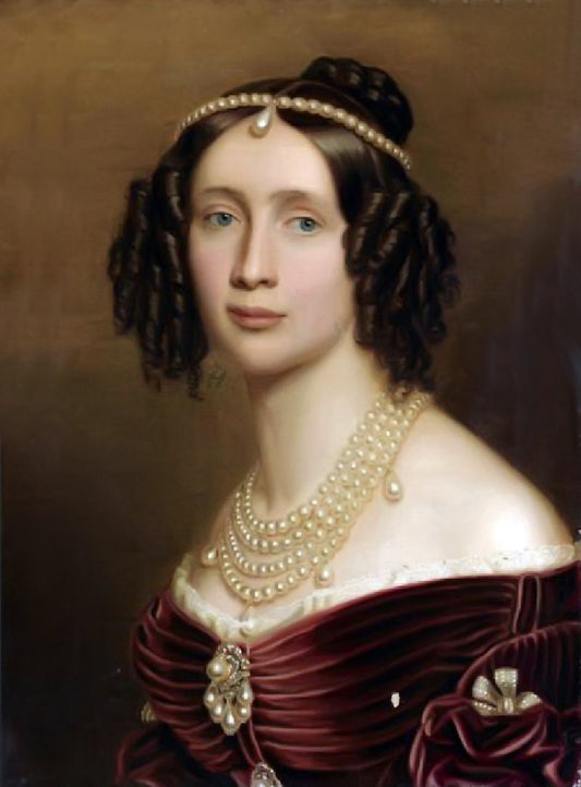 Marie Anne, Princess of Bavaria, vintage artwork by Joseph Karl Stieler, 12x8" (A4) Poster