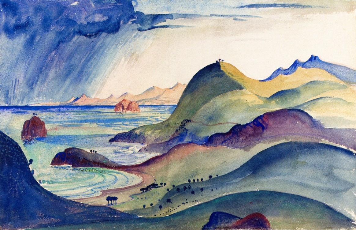 Coast at Cerebra by James Dickson Innes,16x12(A3) Poster