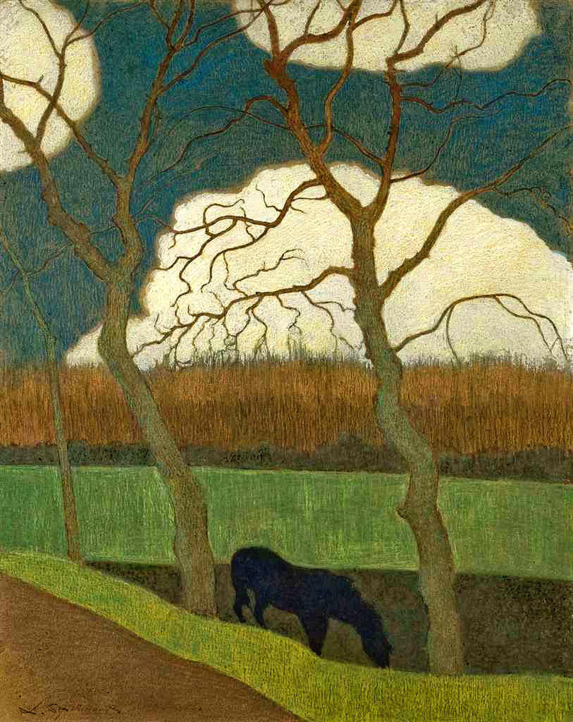 The Mare by Léon Spilliaert,16x12(A3) Poster
