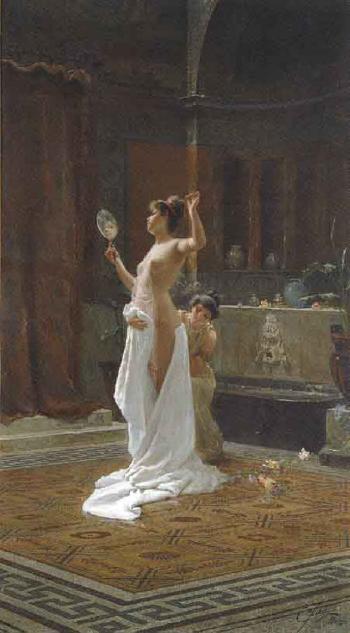 Femmes a la toilette by Edouardo Ettore Forti,16x12(A3) Poster