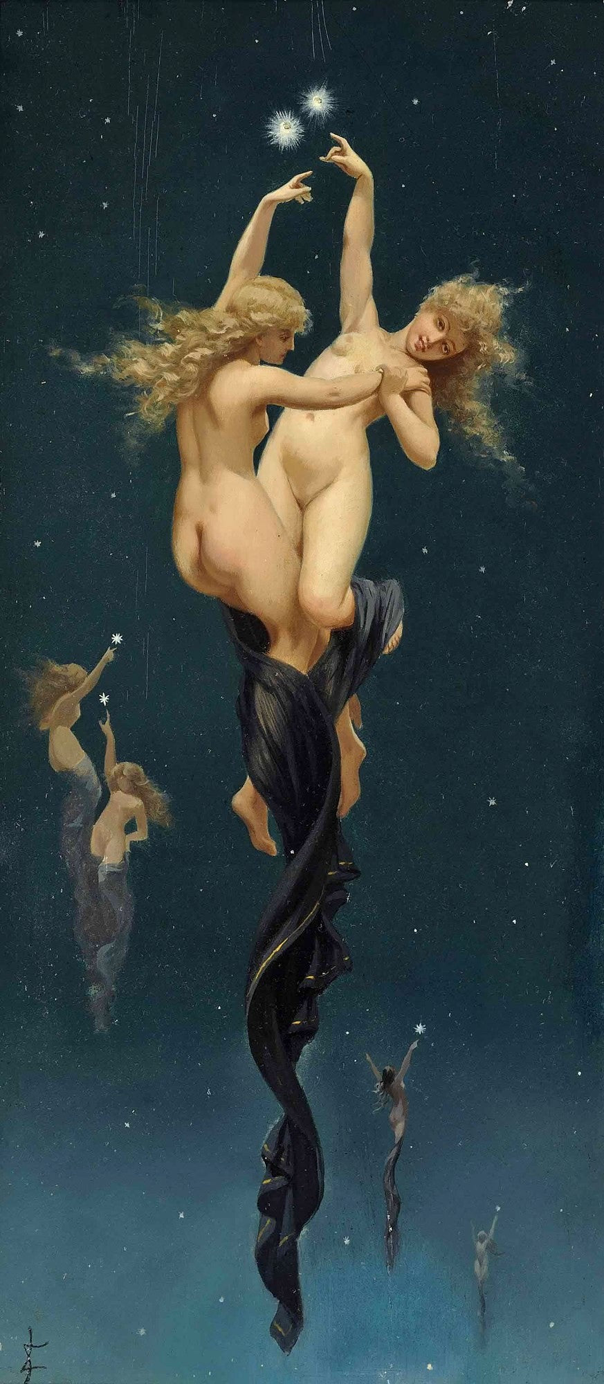 Twin Stars by Luis Ricardo Falero,A3(16x12")Poster