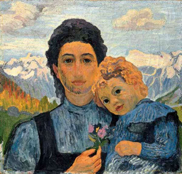 Annetta And Alberto by Giovanni Giacometti,A3(16x12")Poster