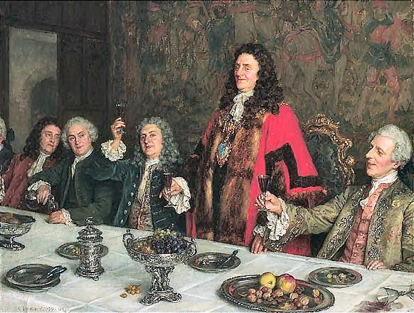 To Our Next Merry Meeting, vintage artwork by Charles Haigh Wood, 12x8" (A4) Poster