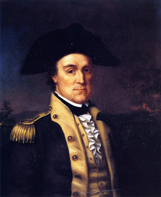 General Elijah Clarke, vintage artwork by Rembrandt Peale, 12x8" (A4) Poster