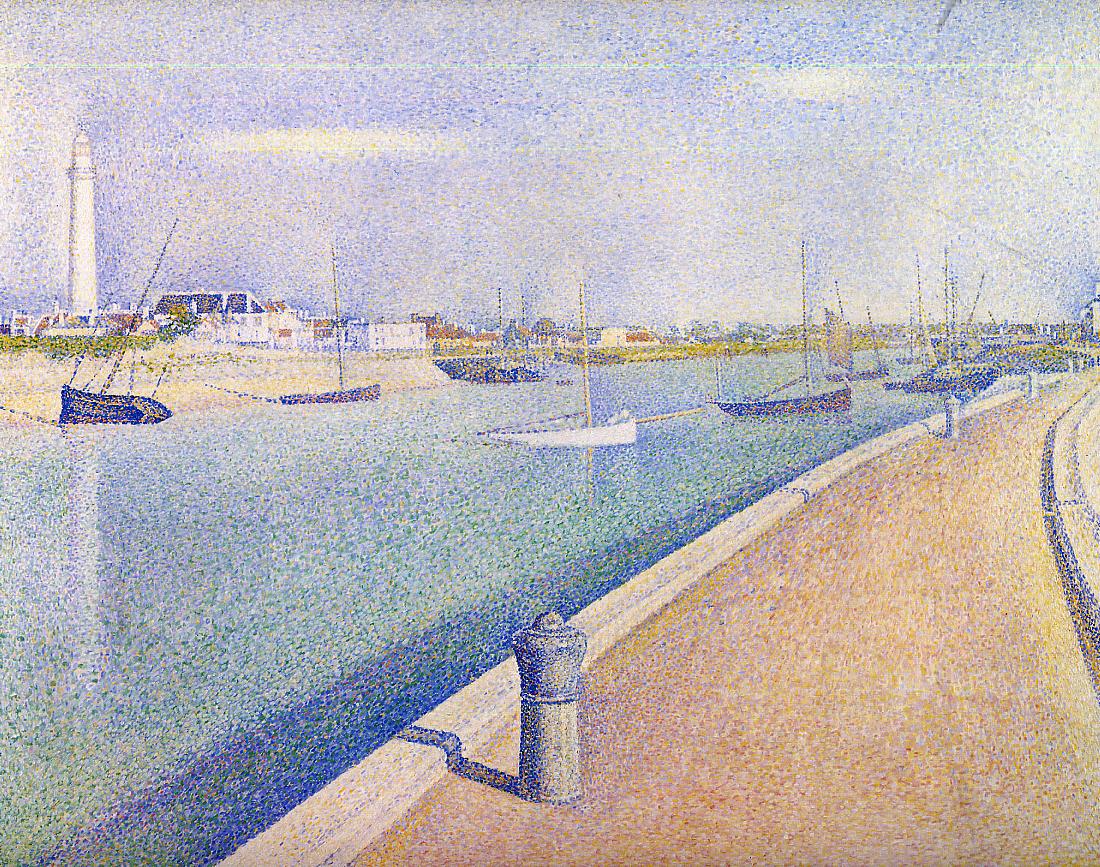 Channel at Gravelines, Petit-Fort-Philippe by Georges Seurat,A3(16x12")Poster