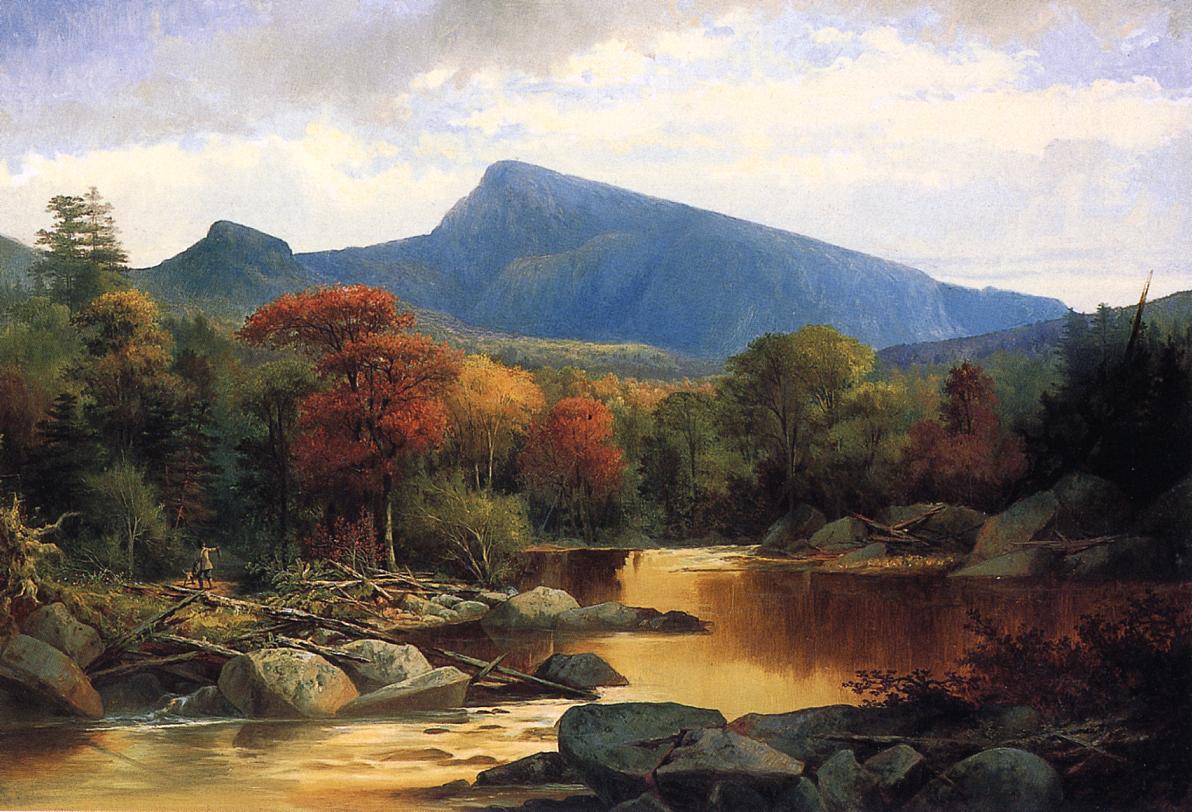 Mount Carter - Autumn in the White Mountains, vintage artwork by John Mix Stanley, A3 (16x12") Poster Print