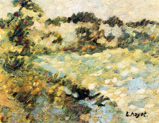 Banks of the River, vintage artwork by Louis Hayet, 12x8" (A4) Poster