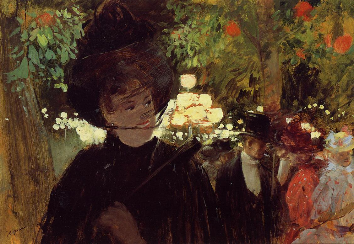 The Jardin de Paris by Jean-Louis Forain,A3(16x12")Poster