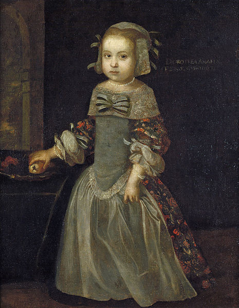 Dorothea Amalia von Nassau-Idstein, vintage artwork by Johann Walter, 12x8" (A4) Poster