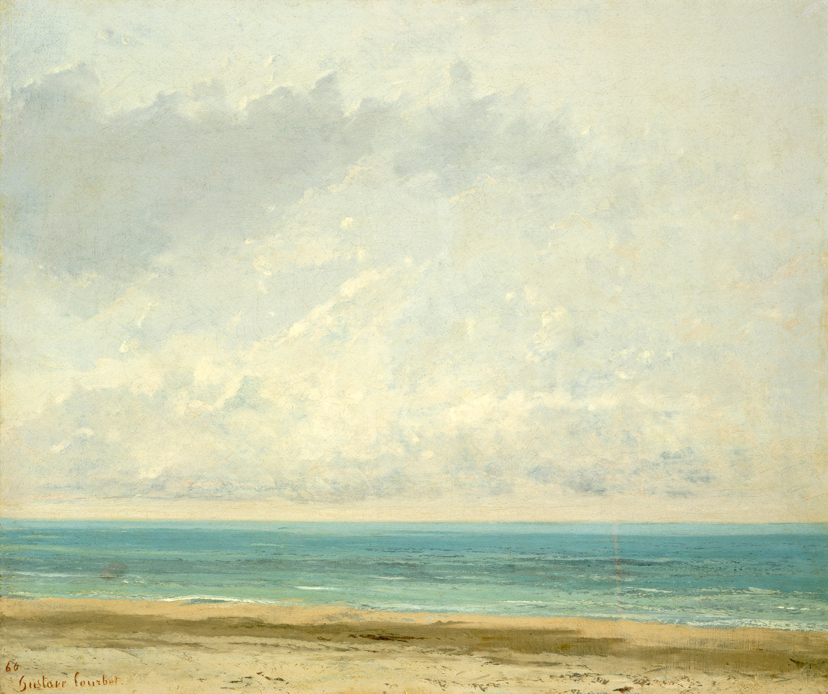 Calm Sea, vintage artwork by Gustave Courbet, A3 (16x12") Poster Print
