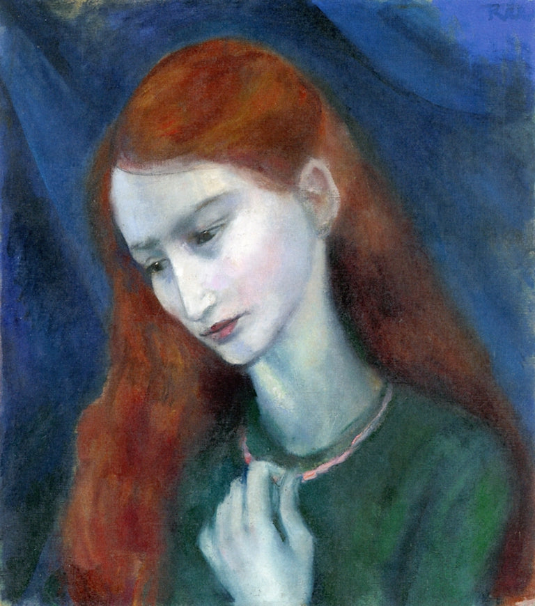 Portrait of a Girl (Käthe Rabinow?) by Anita Rée,16x12(A3) Poster