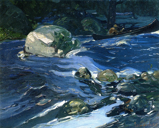 Climbing the Screecher, vintage artwork by George Luks, 12x8" (A4) Poster