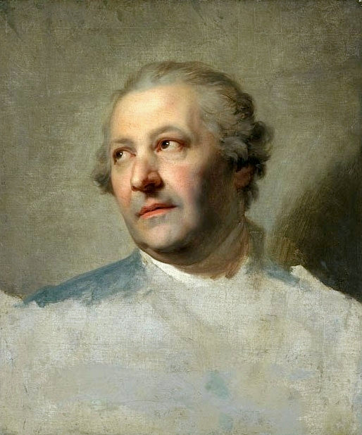 Portrait of Ismael Mengs, vintage artwork by Marcello Bacciarelli, 12x8" (A4) Poster