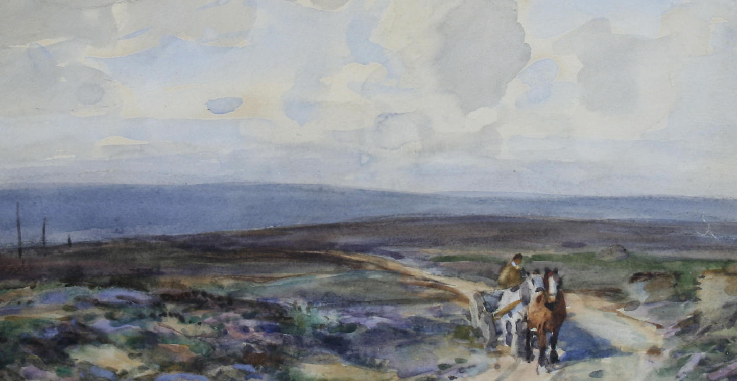  Track (probably the N. Yorkshire Moors) by John Atkinson II,A3(16x12")Poster