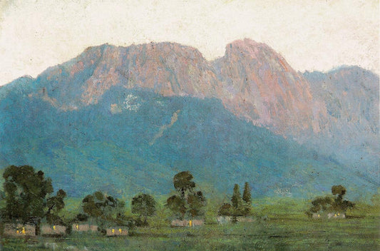 Giewont, vintage artwork by Edward Okuń, 12x8" (A4) Poster