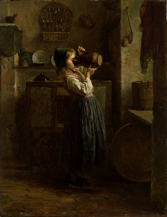 Helping Herself, vintage artwork by Pierre Edouard Frère, A3 (16x12") Poster Print
