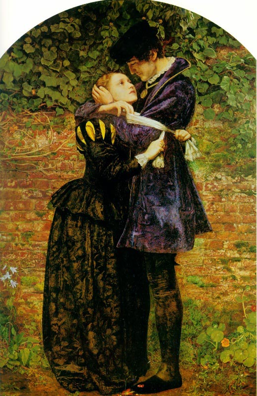 A Huguenot, on St. Bartholomew's Day Refusing to Shield Himself from Danger by  Wearing the Roman Catholic Badge, vintage artwork by Sir John Everett Millais, 12x8" (A4) Poster