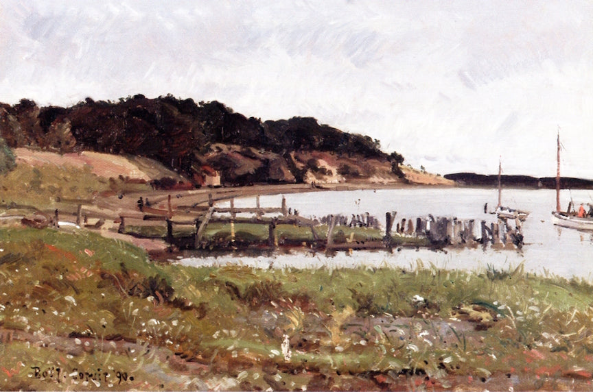 Cotuit View, vintage artwork by Edward Darley Boit, 12x8" (A4) Poster