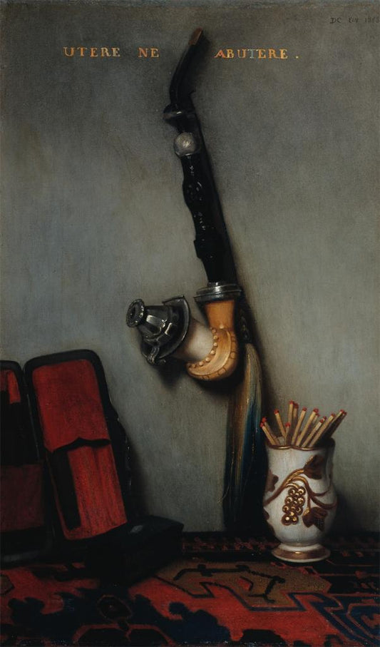 Still-Life with Pipe, vintage artwork by Alexandre-Gabriel Decamps, A3 (16x12") Poster Print