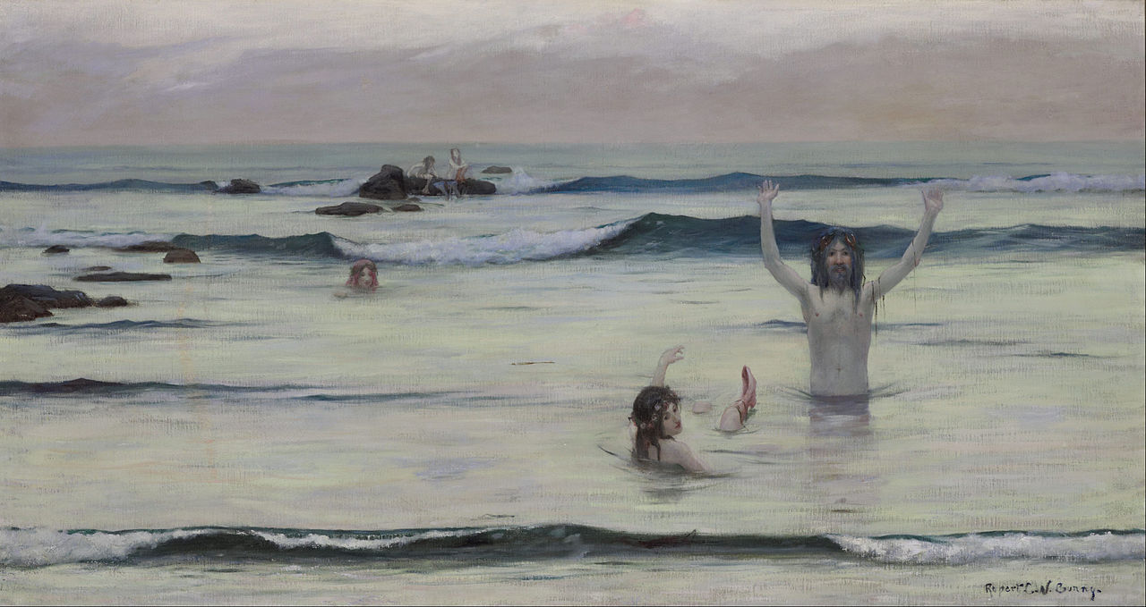 Tritons by Rupert Bunny,A3(16x12")Poster