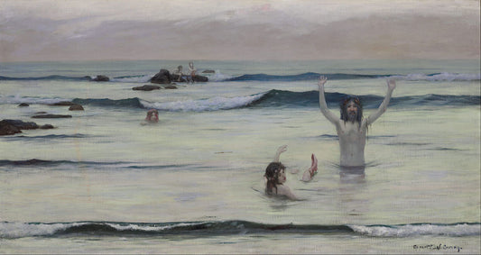 Tritons by Rupert Bunny,A3(16x12")Poster