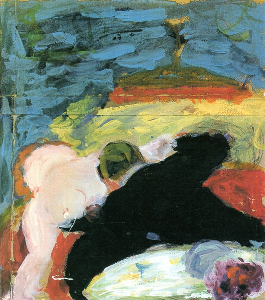 Jawlensky in a Private Room, vintage artwork by Marianne von Werefkin, 12x8" (A4) Poster