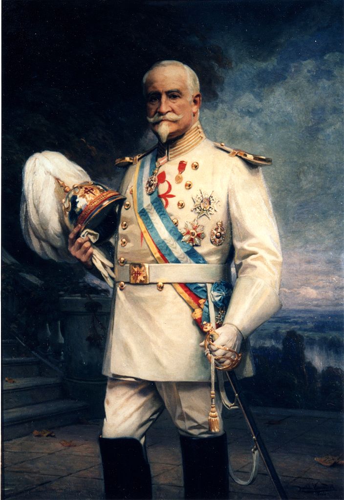 Don Juan Mariano Goyeneche y Gamio, vintage artwork by Daniel Hernández Morillo, 12x8" (A4) Poster
