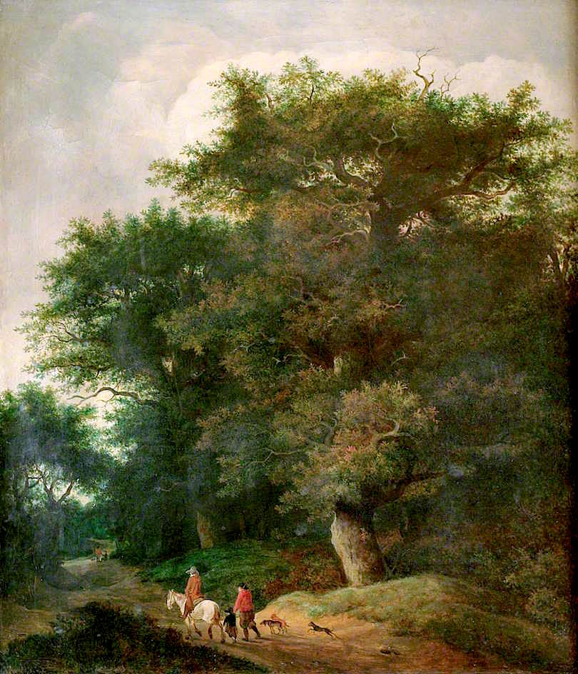 Peasants in a Wood, vintage artwork by Guillam Dubois, 12x8" (A4) Poster