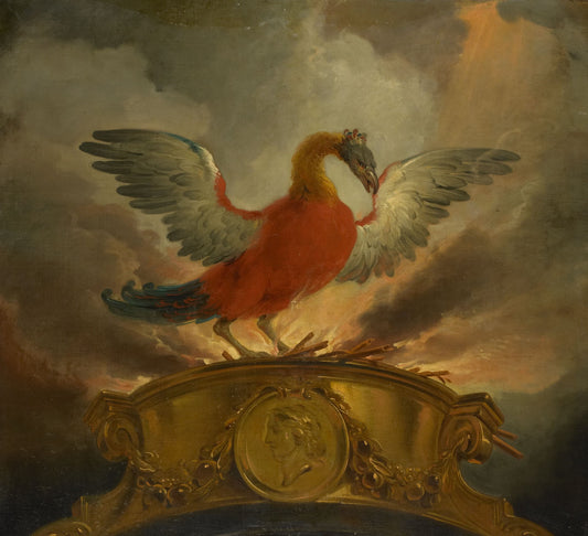 A Phoenix, vintage artwork by Cornelis Troost, 12x8" (A4) Poster