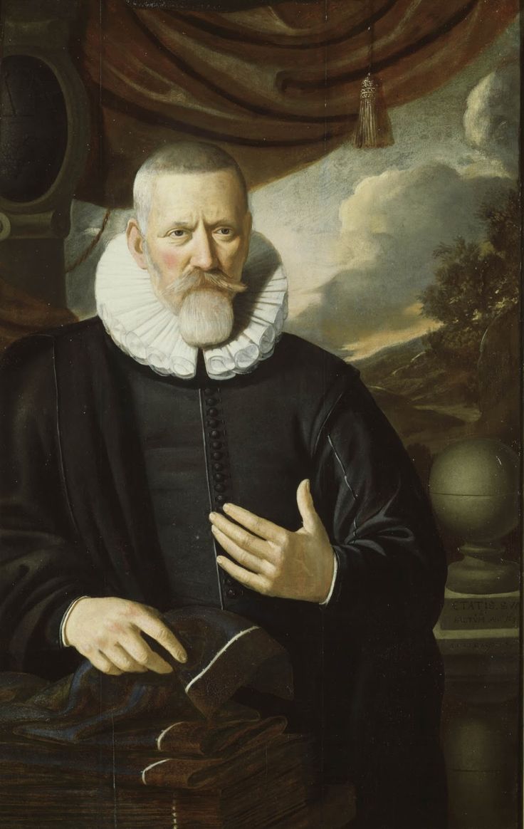 Portrait of Van Een Lakenverkoper, vintage artwork by Adriaen van Gaesbeeck, 12x8" (A4) Poster
