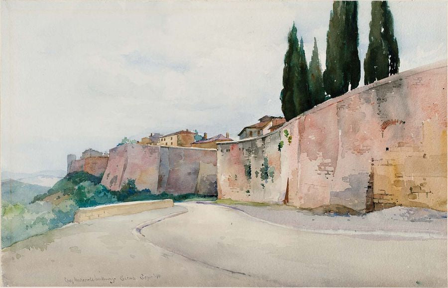 View of Siena, Italy by Charles H. Woodbury,A3(16x12")Poster