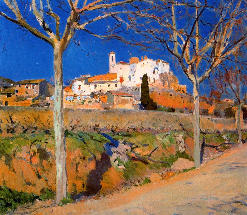 Canyelles, vintage artwork by Joaquin Mir  Trinxet, 12x8" (A4) Poster