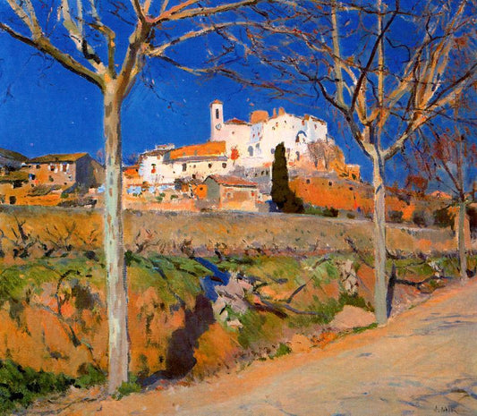 Canyelles, vintage artwork by Joaquin Mir  Trinxet, 12x8" (A4) Poster