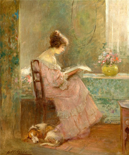 Sun Beams, vintage artwork by Joseph W. Gies, 12x8" (A4) Poster